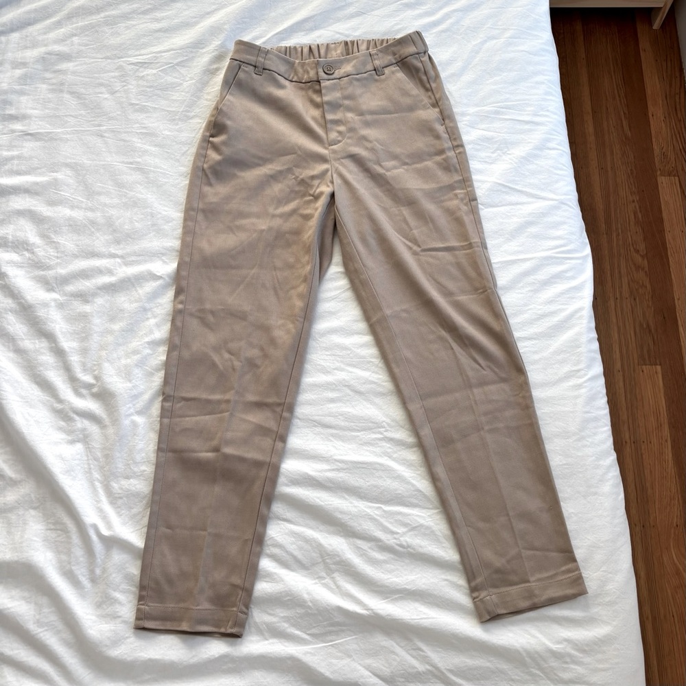 Bossini – Beige Straight-Leg Trousers / Chino Pants (Size 24 / XS, Like New)
